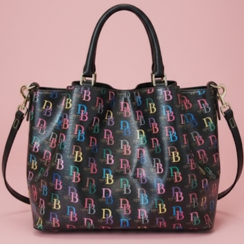 2pc Set: Dooney & Bourke Brenna Satchel & Cherry Bag Charm🍒 - Picture 3 of 12